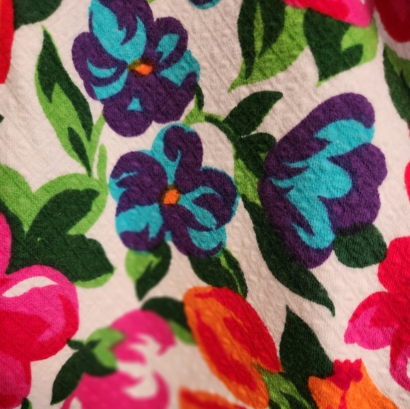 80s Floral Skirt - Picture 3 of 3